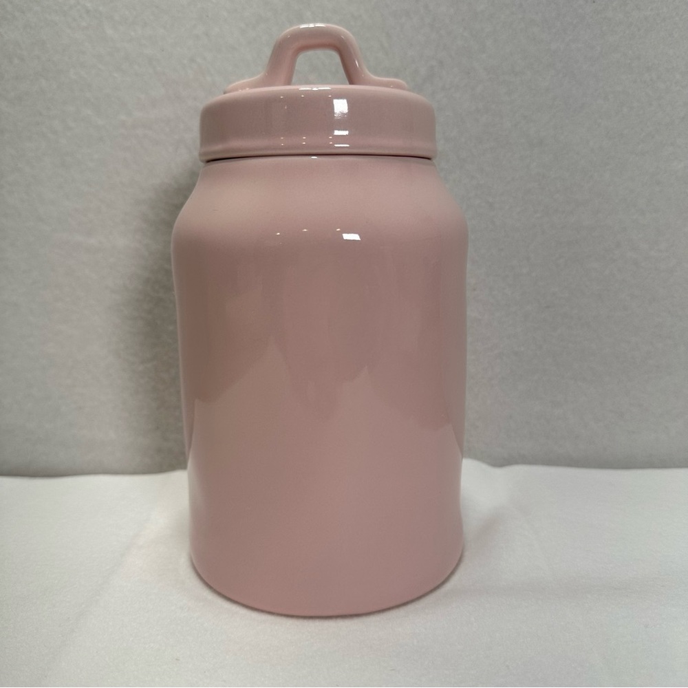 Rae Dunn Light Pink Ceramic XOXO Canister with Lid Cookie Jar Valentines Day - Picture 2 of 9